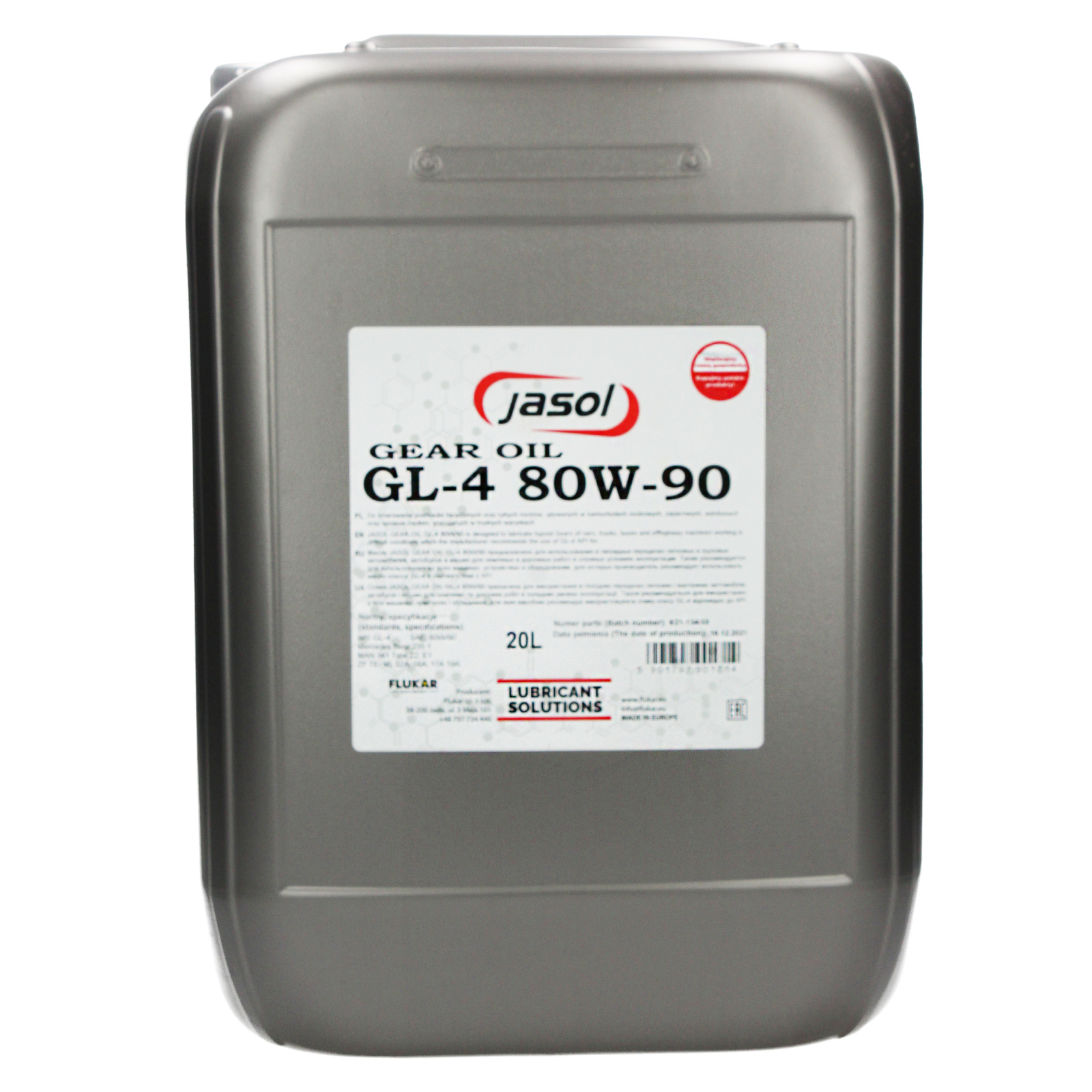 JASOL Gear Oil GL-4 80W-90 - 20L