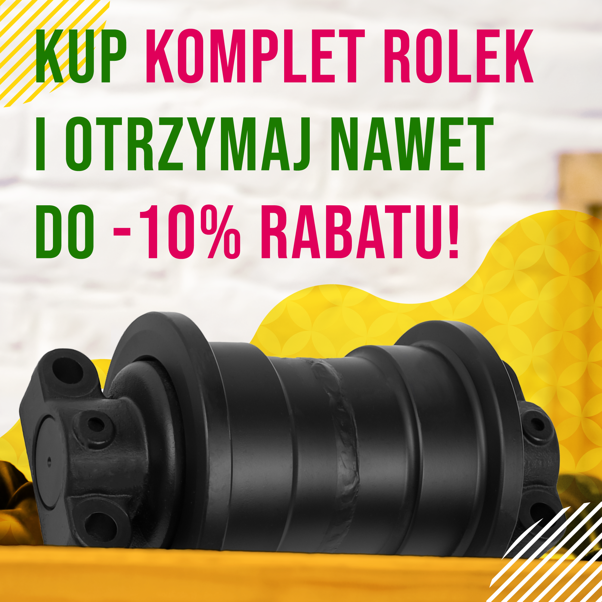 rabat na komplet rolek jezdnych