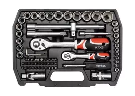 Zestaw kluczy nasadowych YATO 1/2", 1/4" 72 szt. (YT-38782)