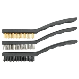 Zestaw 3 szczotek MIEDŹ-STAL-NYLON 17cm VOREL (06963)