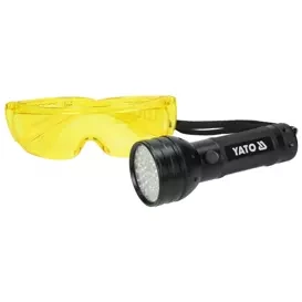 Zestaw: Latarka UV 51 LED + okulary ochronne YATO (YT-08581)