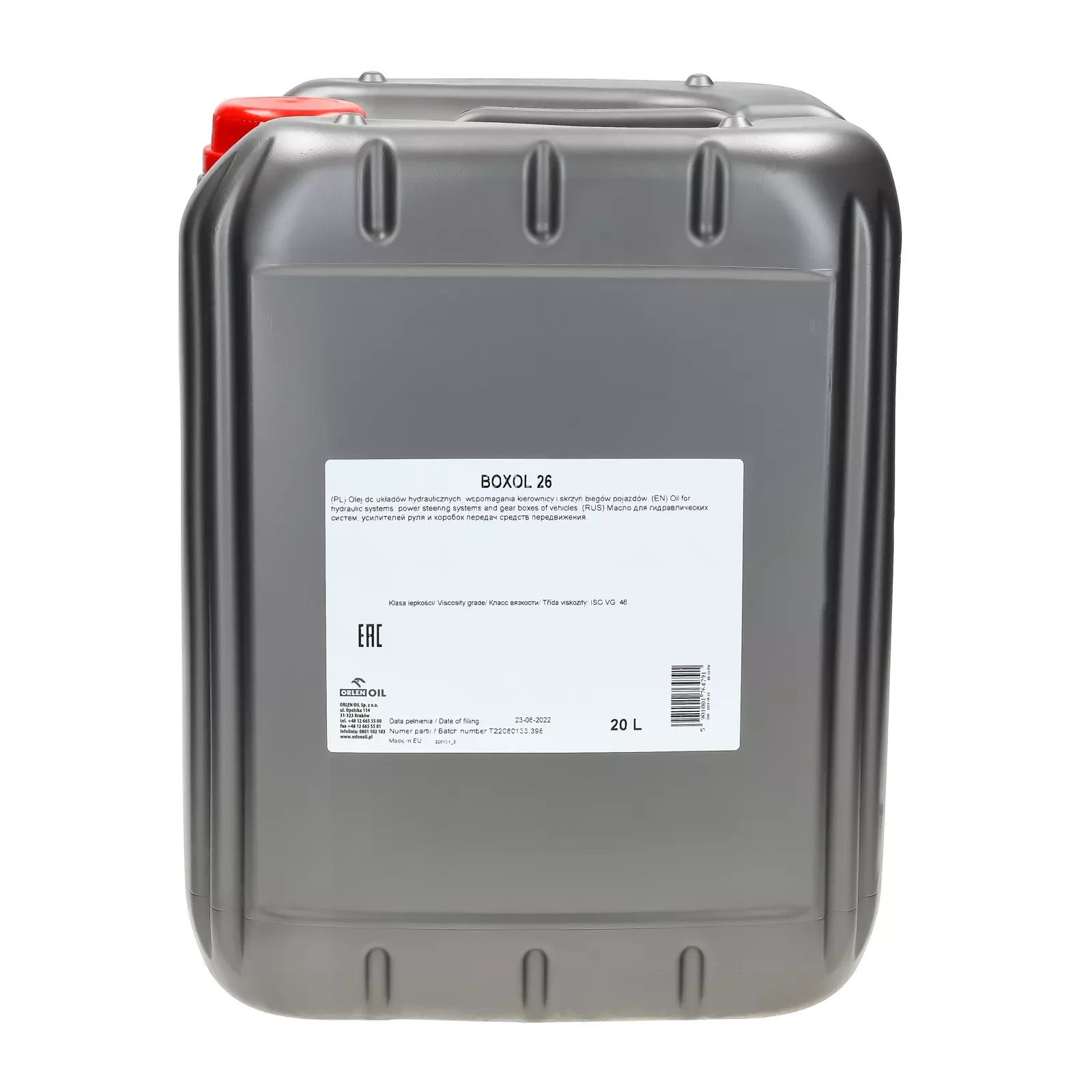 Olej hydrauliczno-przekładniowy BOXOL 26 - 20L
